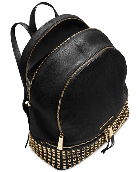 black and gold backpack michael kors|Michael Kors women backpack.